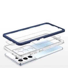FORCELL Zadní kryt Clear 3v1 na Samsung Galaxy S22 Ultra , modrá, 9145576243039