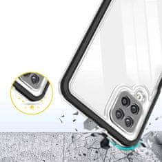 FORCELL Zadní kryt Clear 3v1 na Samsung Galaxy A12 5G , černá, 9145576242575