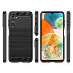 FORCELL Carbon Case kryt na Samsung Galaxy A14 5G , silikonové, černé, 9145576268513