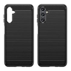 FORCELL Carbon Case kryt na Samsung Galaxy A14 5G , silikonové, černé, 9145576268513