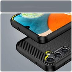 FORCELL Carbon Case kryt na Samsung Galaxy A14 5G , silikonové, černé, 9145576268513