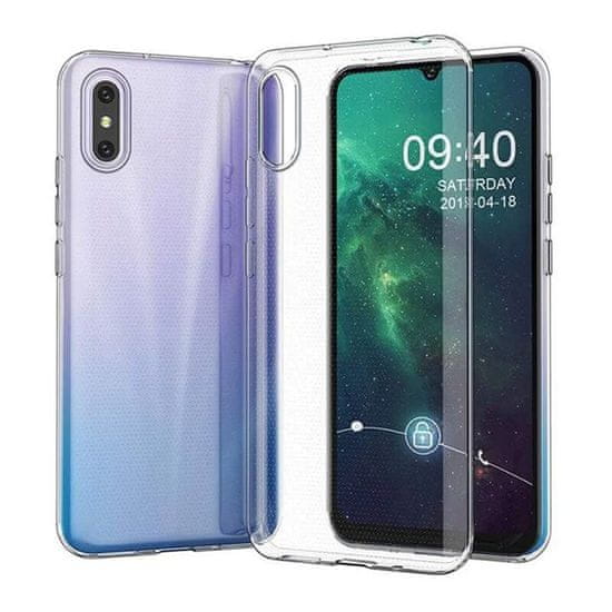 FORCELL Pouzdro Forcell Back Case Ultra Slim 0,3mm pro Xiaomi Redmi 9A / 9AT transparent