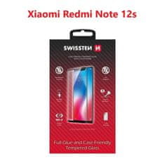 SWISSTEN Sklo Swissten Full Glue, Color Frame, Case Friendly Pro Xiaomi Redmi Note 12S Černé