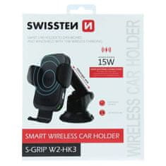 SWISSTEN Smart Držák Do Auta S Bezdrátovým Nabíjením Swissten 15W S-Grip W2-Hk3 8595217469365