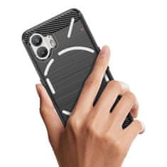 FORCELL pouzdro silikonowe Carbon Case Nothing Phone 2 ,černá, 9145576282670