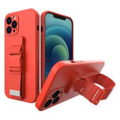 FORCELL Pouzdro na mobil s popruhem Rope Case iPhone 12 Pro Max , červená, 9145576217900