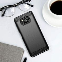 FORCELL Pouzdro Forcell Carbon Case pro XIAOMI POCO X3 , černé