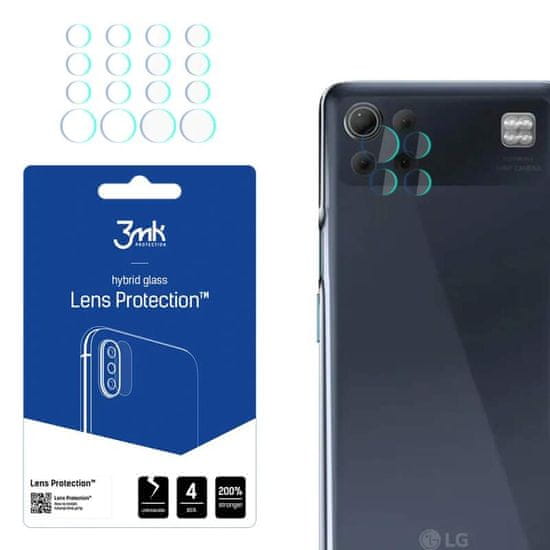 3MK Lens Protection ochrana kamery pro LG K92 ,(4ks) 5903108407359