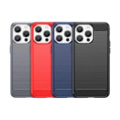 FORCELL silikonový kryt Carbon Case iPhone 15 Pro Max, modrá, 9145576279489