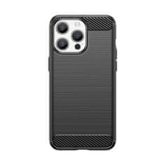 FORCELL silikonový kryt Carbon Case iPhone 15 Pro Max, černá, 9145576279472