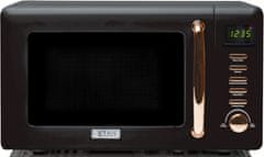 Haden  Mikrovlnná trouba Black & Copper 800W 20 L, barva černá