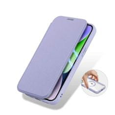 Dux Ducis Dux Ducis Skin X Pro Flipové pouzdro s MagSafe pro Apple iPhone 15 Plus purple 6934913025222