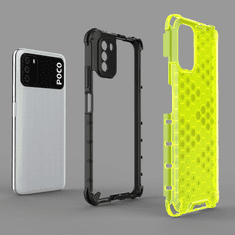 OEM Honeycomb pancéřové pouzdro se silikonovým rámem pro Xiaomi Poco M3 / Xiaomi Redmi 9T red