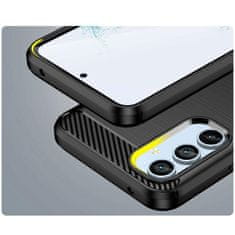 FORCELL Carbon Case kryt na Samsung Galaxy A71, silikonové, černé, 9145576271827
