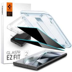 Spigen Celoplošné tvrzené sklo Samsung Galaxy S24 ULTRA Privacy Spigen GLAS.TR "EZ FIT" 2 KUSY