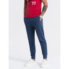 OMBRE Pánské tepláky jogger tmavě modré MDN125468 XL