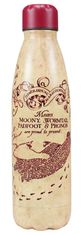 CurePink Nerezová láhev na pití Harry Potter: Marauders Map (objem 540 ml)