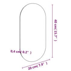 Vidaxl Zrcadlo 40 x 20 cm sklo