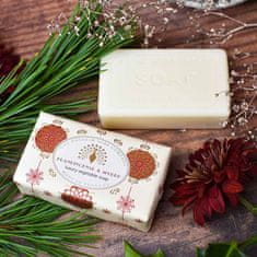 English Soap Company Vánoční tuhé mýdlo - Kadidlo & Myrha, 190g