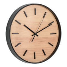 House Nordic Nástěnné hodiny CAMDEN černé, tichý chod 35 cm