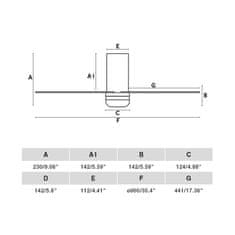 FARO Barcelona FARO MINI PUNT TUB S LED stropní ventilátor, černá/tmavé dřevo s DC motorem