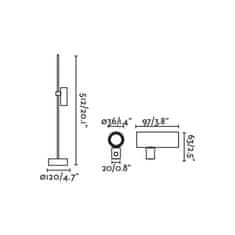 FARO Barcelona FARO CLAP 512 stojací lampa, černá 6W 3000K 38st.