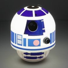 CurePink Plastová dekorativní stolní lampa Star Wars|Hvězdné války: R2-D2 (výška 14 cm)