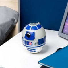 CurePink Plastová dekorativní stolní lampa Star Wars|Hvězdné války: R2-D2 (výška 14 cm)