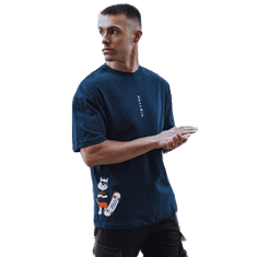 Dstreet Pánské tričko s potiskem KONA tmavě modré rx5507 S
