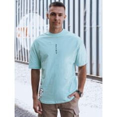 Dstreet Pánské tričko s potiskem KINA tyrkysová rx5509 L