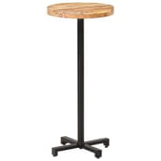 Vidaxl Barový stůl kulatý Ø 50 x 110 cm hrubé mangovníkové dřevo