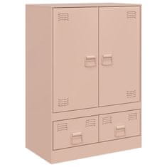 Vidaxl Highboard růžový 67 x 39 x 95 cm ocel