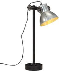 Vidaxl Stolní lampa 25 W vintage stříbrná 15 x 15 x 55 cm E27