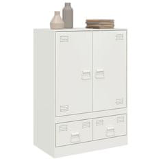 Vidaxl Highboard bílý 67 x 39 x 95 cm ocel