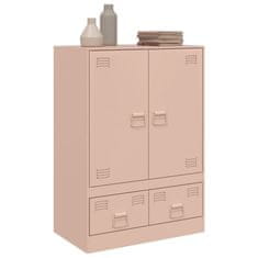 Vidaxl Highboard růžový 67 x 39 x 95 cm ocel