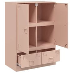 Vidaxl Highboard růžový 67 x 39 x 95 cm ocel