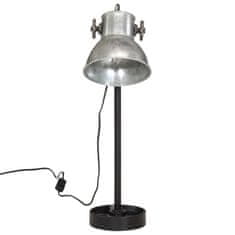 Vidaxl Stolní lampa 25 W vintage stříbrná 15 x 15 x 55 cm E27