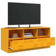 Vidaxl TV skříňka hořčicově žlutá 99 x 39 x 44 cm ocel