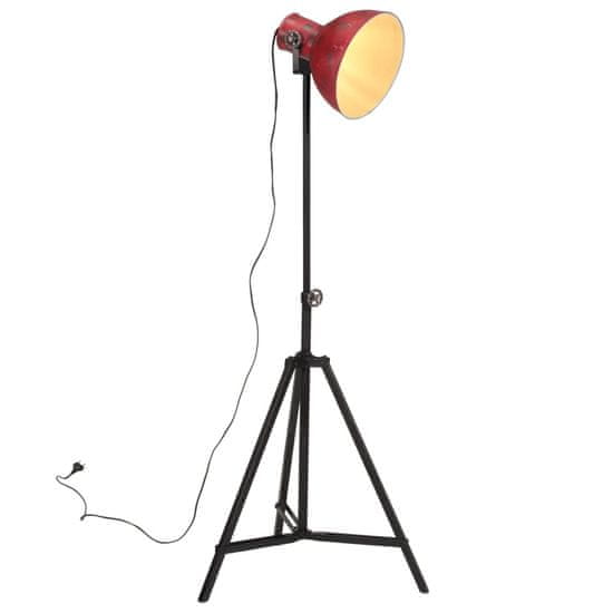 Vidaxl Stojací lampa 25 W červená patina 61 x 61 x 90/150 cm E27