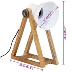 Vidaxl Stolní lampa 25 W bílá 30 x 17 x 40 cm E27