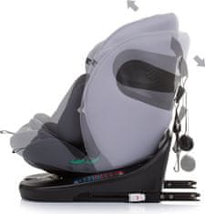 Chipolino Autosedačka Motion i-Size 40-150cm Isofix 360, Granite