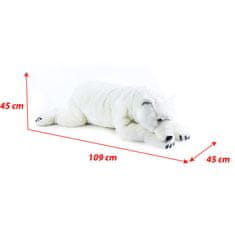 Rappa Plyšový velký lední medvěd ležící 109 cm ECO-FRIENDLY