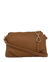 Marina Galanti crossbody bag Zina – menší kabelka přes tělo v zemité barvě