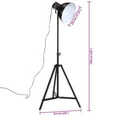 Vidaxl Stojací lampa 25 W černá 61 x 61 x 90/150 cm E27