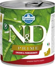 N&D PRIME Dog konz. Chicken & Pomegranate Puppy 285 g