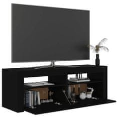 Vidaxl TV skříňka s LED osvětlením černá 120 x 35 x 40 cm