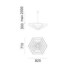 Artemide Artemide Lampada Esagonale 82 - hliník DM2004B00