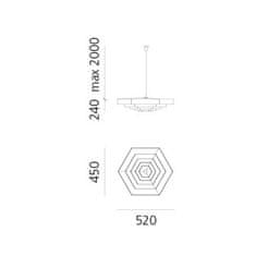 Artemide Artemide Lampada Esagonale 52 - hliník DM2004A00