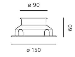 Artemide Artemide Ego 90 Flat pochozí ocel 10d 3000K kruh T40006SPW00