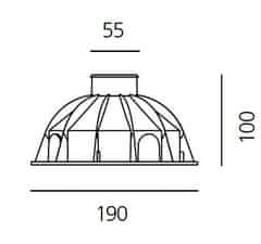 Artemide Artemide Ego 55 pojezdové ocel 32d 3000K čtverec T4002WFLW00